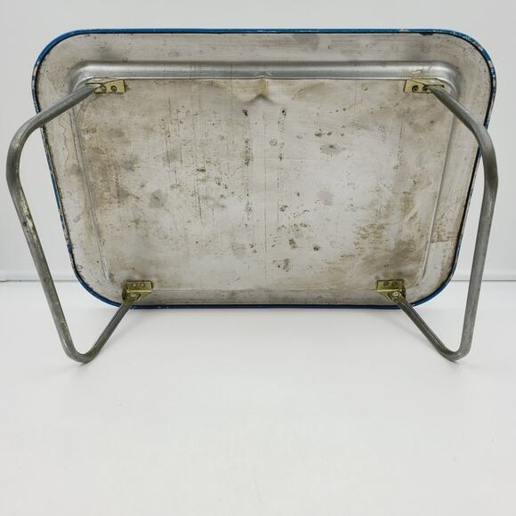 Vintage 1960's Tin Children's TV Tray Bozo the Clown on TV w/ Folding Legs - Picture 8 of 10